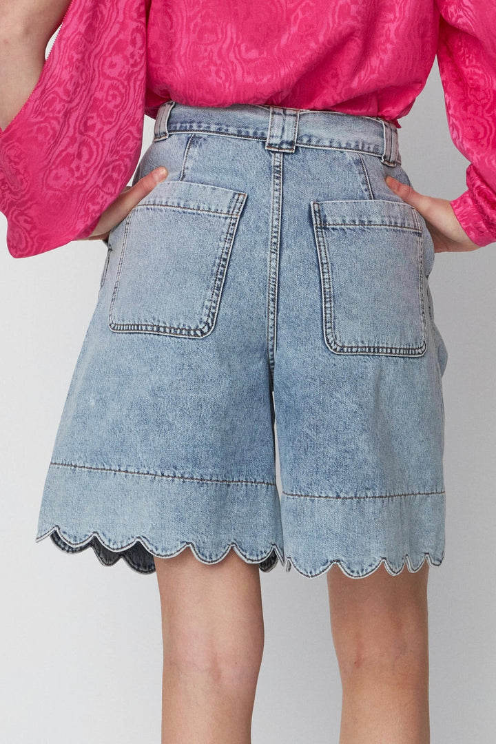Stella Nova - Moon Washed Denim Shorts - 076 Denim Moon Wash