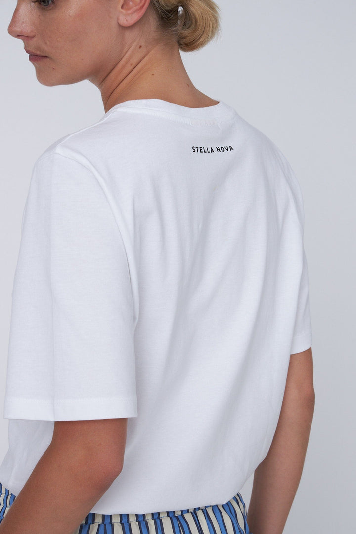 Stella Nova - Printed T-shirt oj61-1450 - 001 White T-shirts 