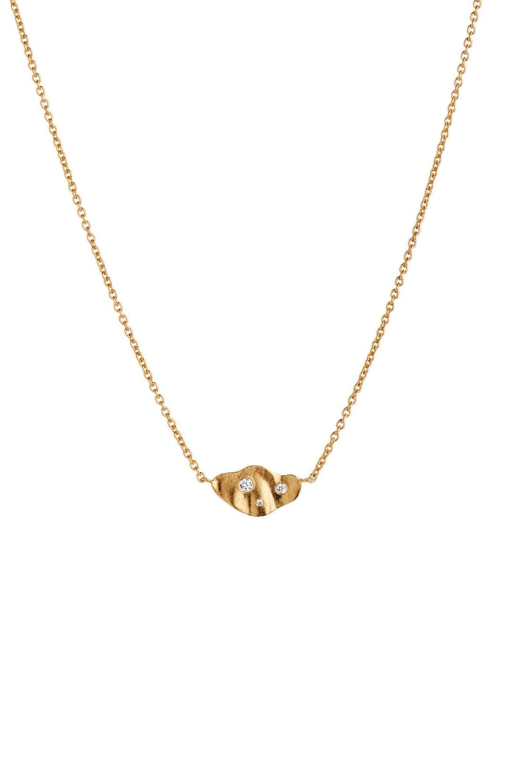 Stine A - Clear Sea Necklace With Stones Goldenen - 2036-02-Os