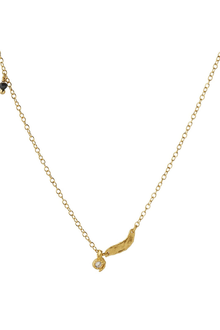 Stine A - Flow Splash Necklace With Stones - 2055-02-Os
