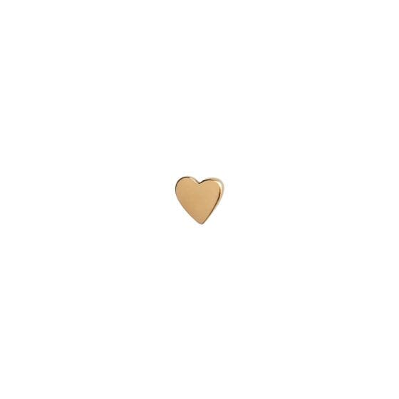 Stine A - Petit Love Heart Earring Goldenen - 1016-02-S