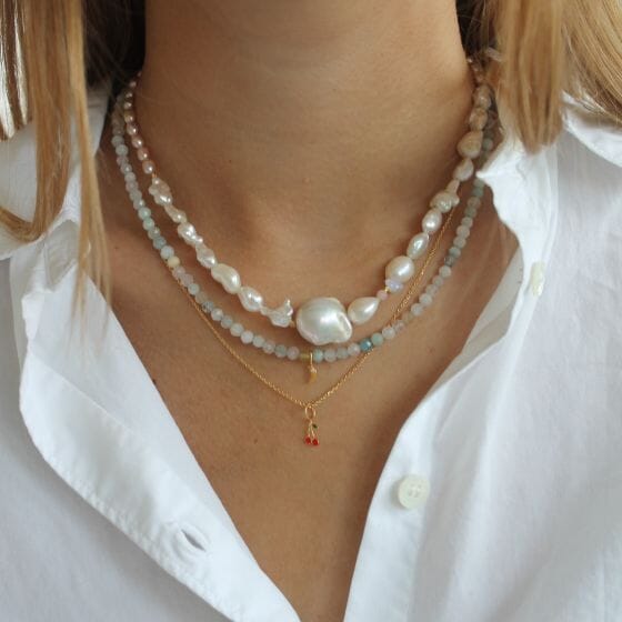 Stine A - Plain Pendant Chain Short Goldenen - 2009-02-Short