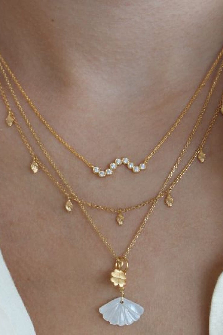Stine A - Plain Pendant Chain Short Goldenen - 2009-02-Short