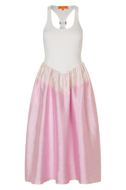 Stine Goya - 2067 Flat Textured Poly, Tank Hybrid Long Dresssg-pf25-d143-2067 - Pastel Pink