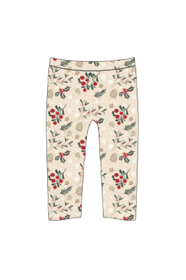 The New Siblings - Tnsholiday Leggings - Ecru Aop