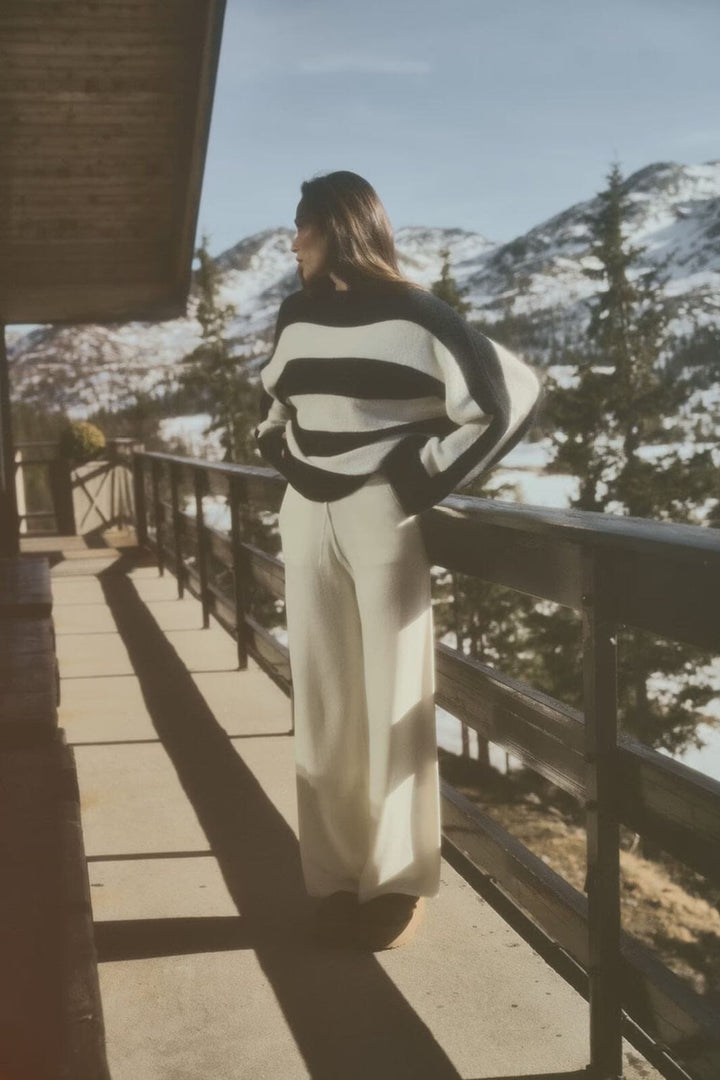 Twist & Tango - Dilara Knitted Sweater 912167 - Navy Stripe Strikbluser 