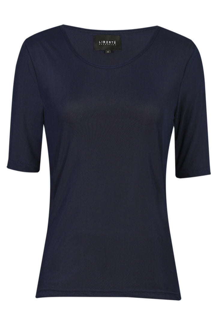 Liberte - Mesh Ss Tshirt 22064 - Navy