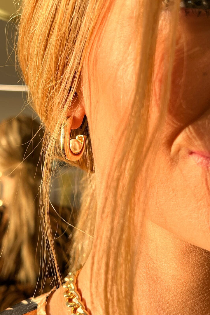 Valentin Studio - Deep Blue Earring - Forgyldt