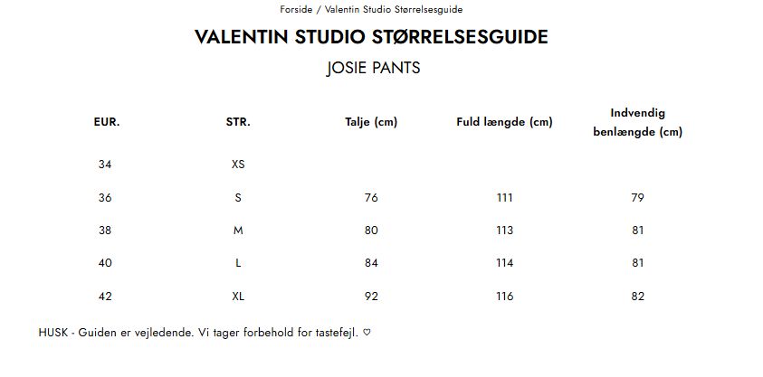 Valentin Studio - Josie Pants - Black Bukser 