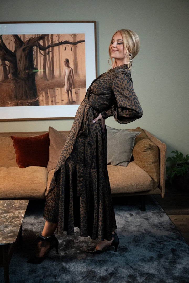 Valentin Studio - Joy Wrap Dress - Leopard