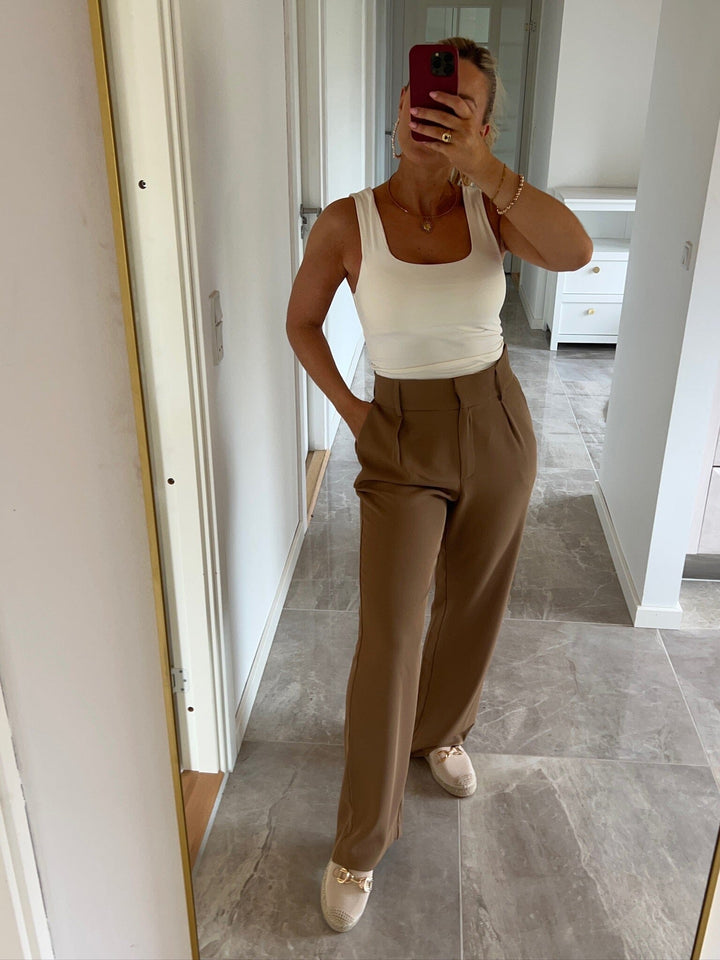 Valentin Studio - Pretty Pants Wide 163193 - 543 - Camel Bukser 