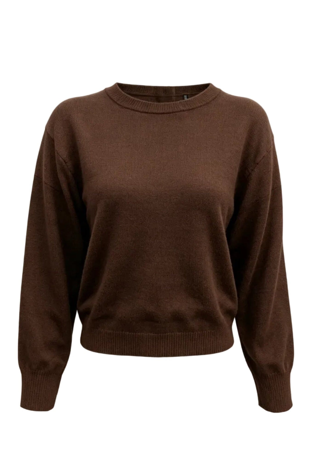 Valentin Studio - Stribe Button Knit Ch171077b - Dark Brown Strikbluser 
