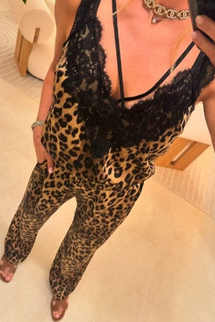Valentin Studio - String Leopard Top - Leopard