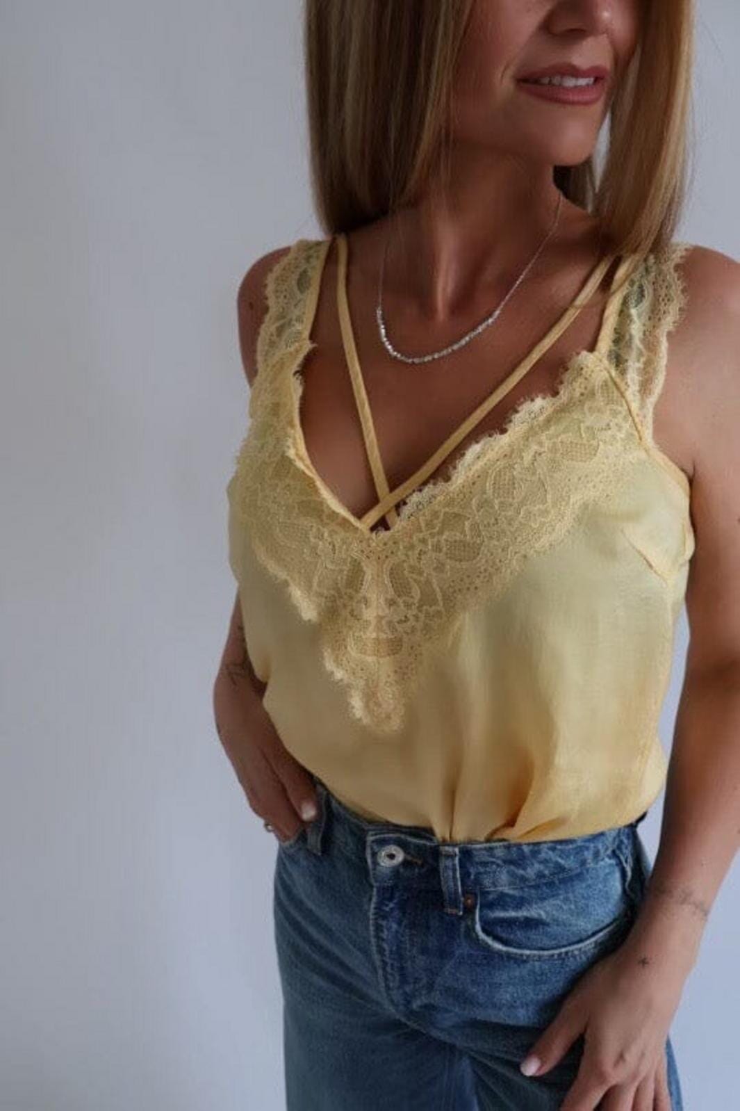 Valentin Studio - String Top - Light Yellow