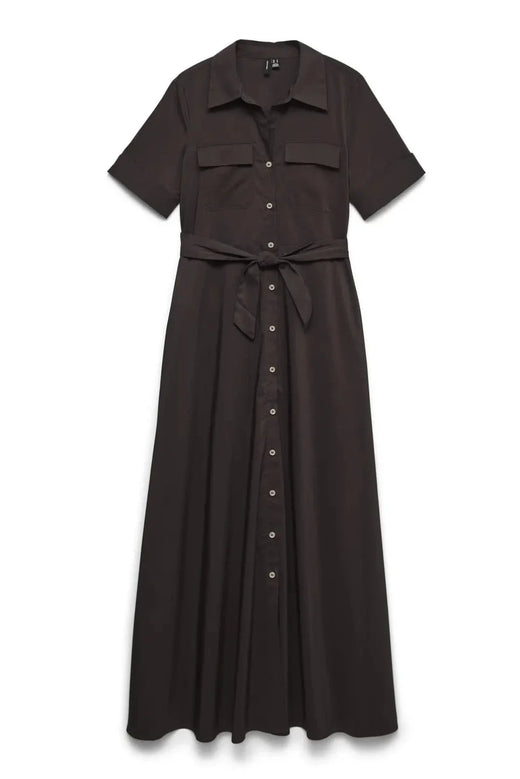 Vero Moda - Vmlotus 2/4 Ancl Shirt Dress Sb2 - 5076110 Chocolate Torte Kjoler 
