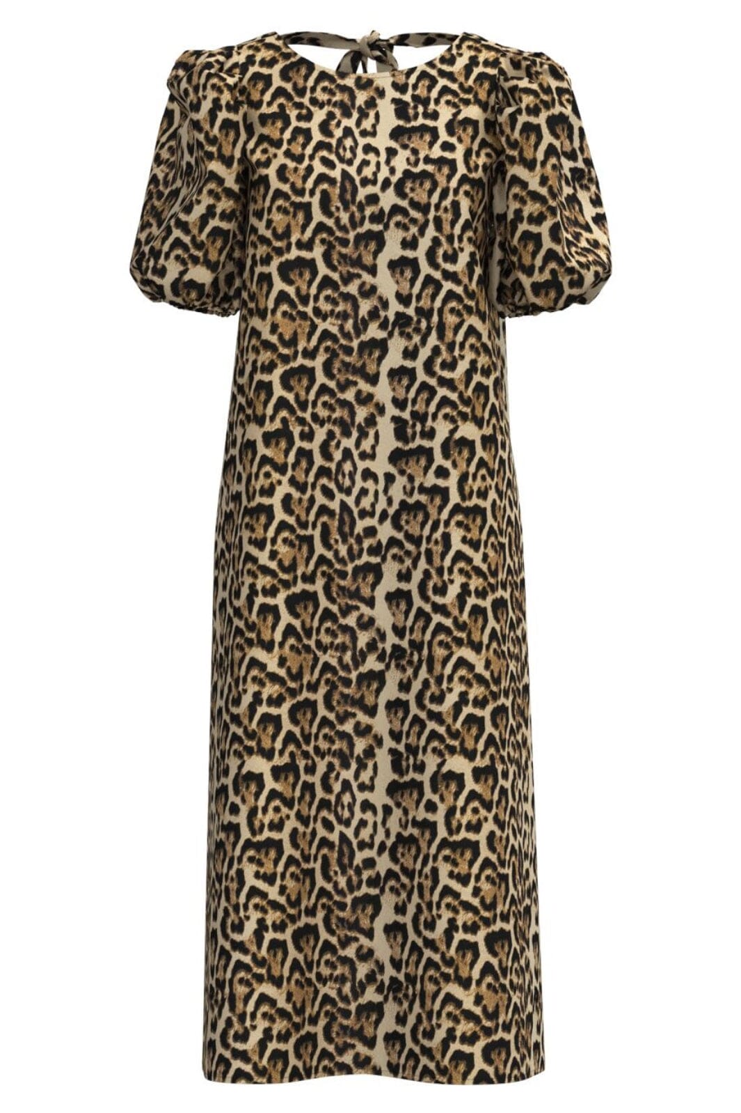 Vila - Vichia S/S Midi Dress - 4719002 Birch Leopard