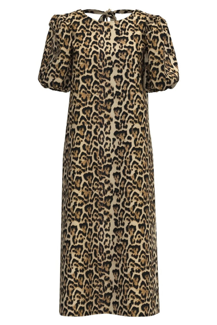 Vila - Vichia S/S Midi Dress - 4719002 Birch Leopard