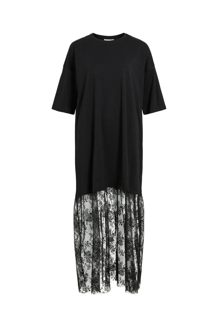 Vila - Vikata S/S Oversize Lace Dress /Ln - 5087635 Black