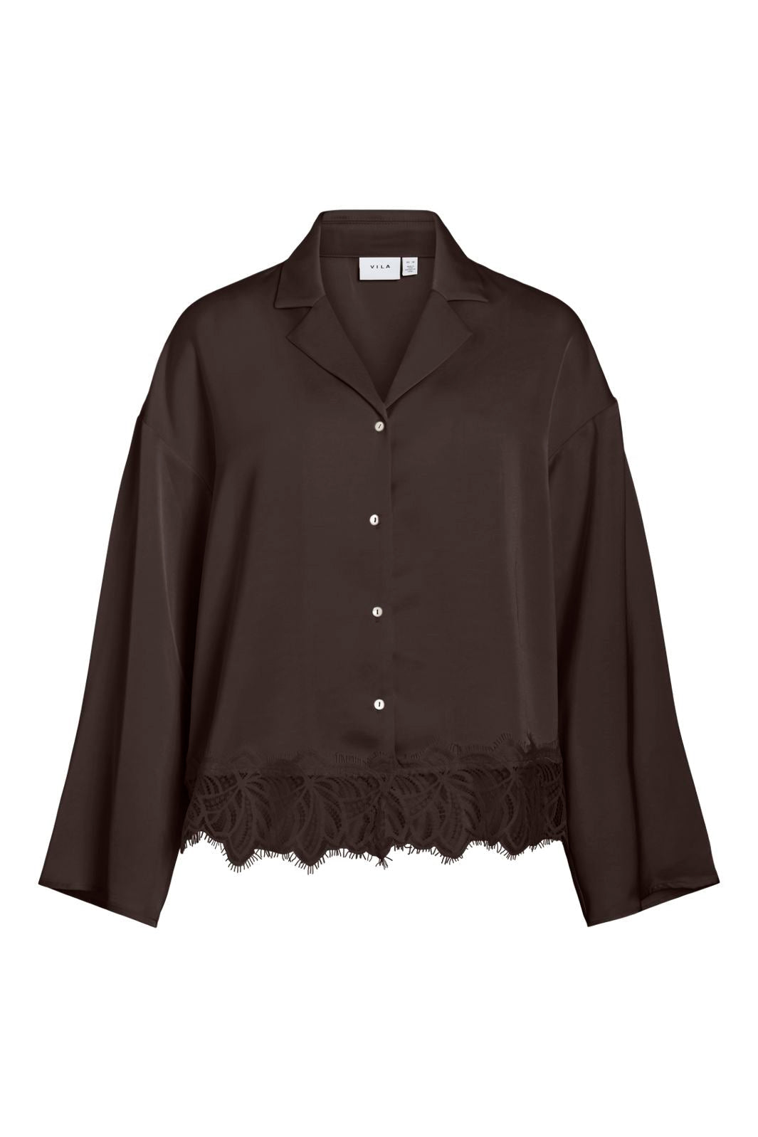 Vila - Vilea Shirt - 5078403 Coffee Bean