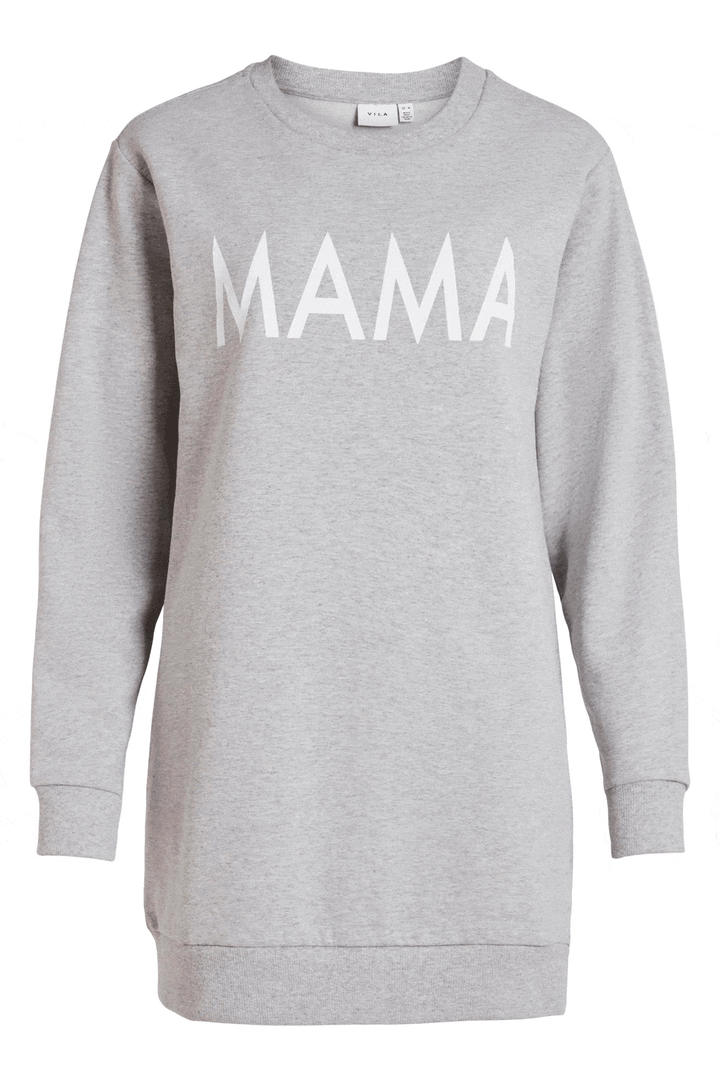 VILA - Vimitta L/S Sweat - Light Grey Melange