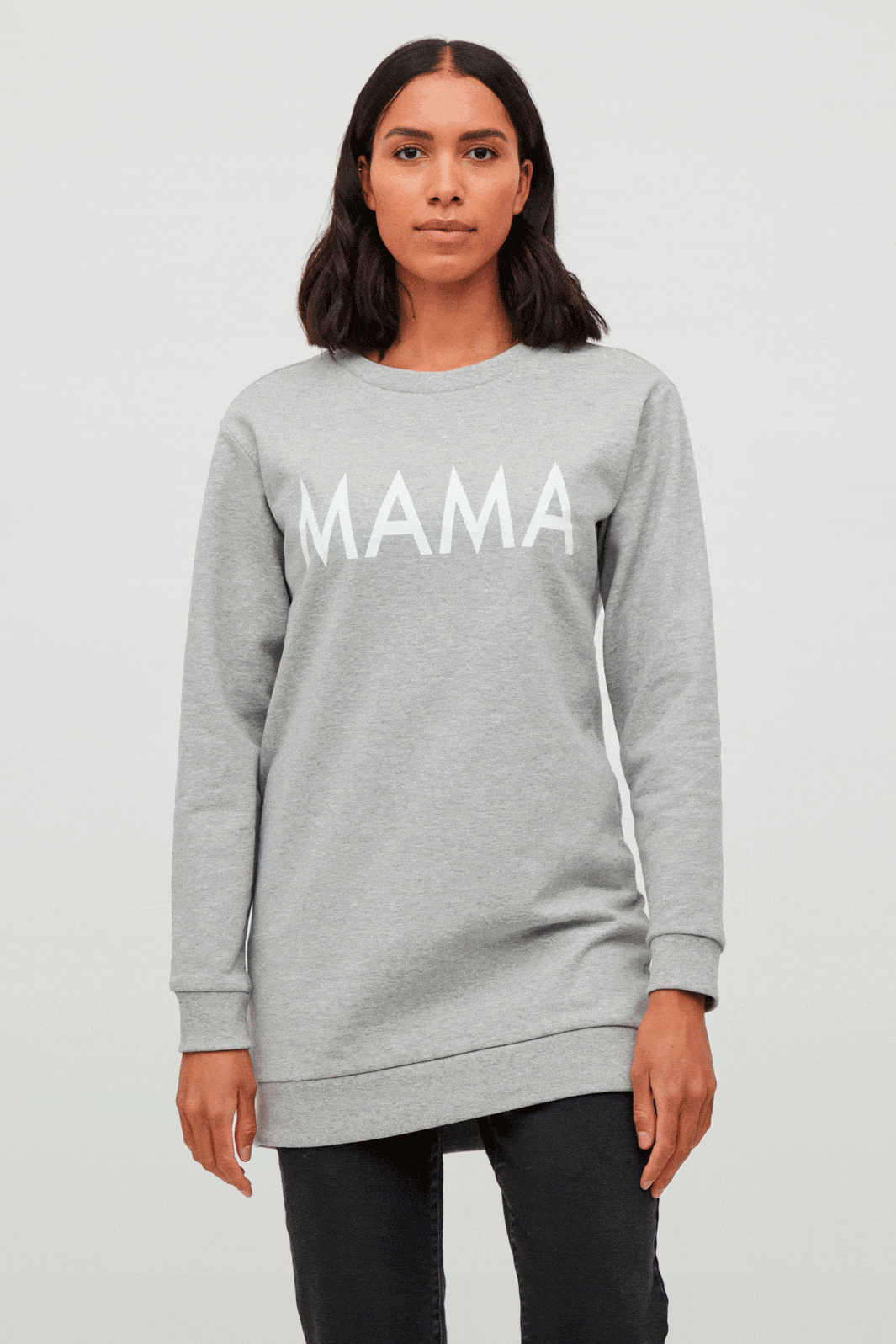 VILA - Vimitta L/S Sweat - Light Grey Melange