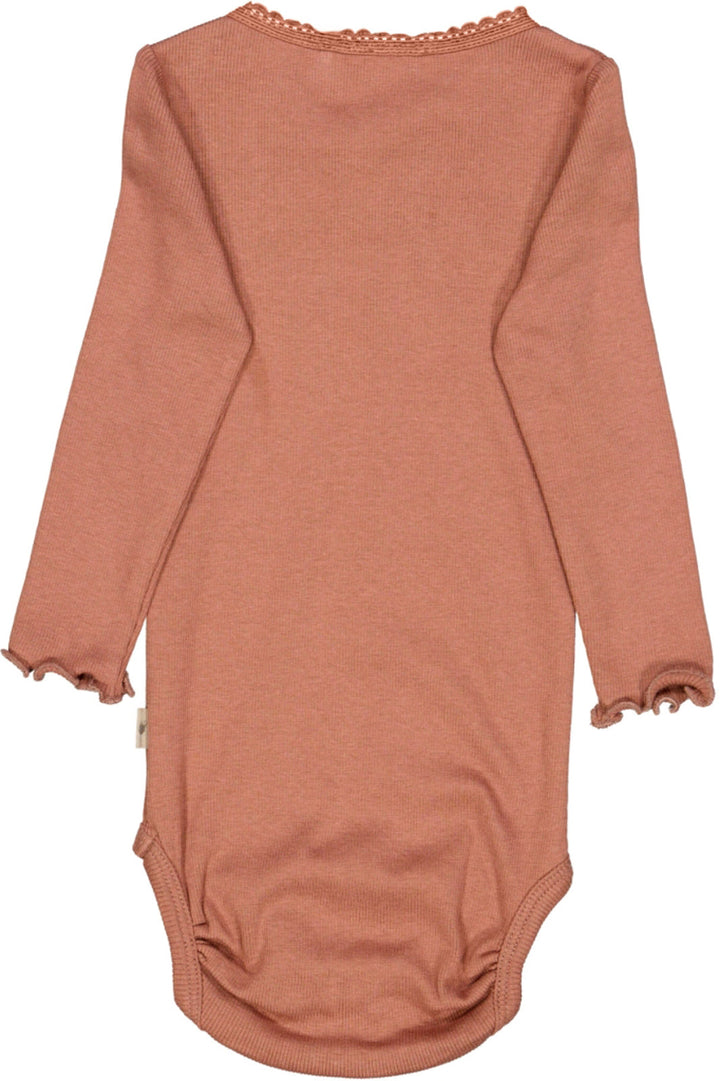 Wheat - Body Rib Lace LS - 2102 Vintage Rose Bodystockings 