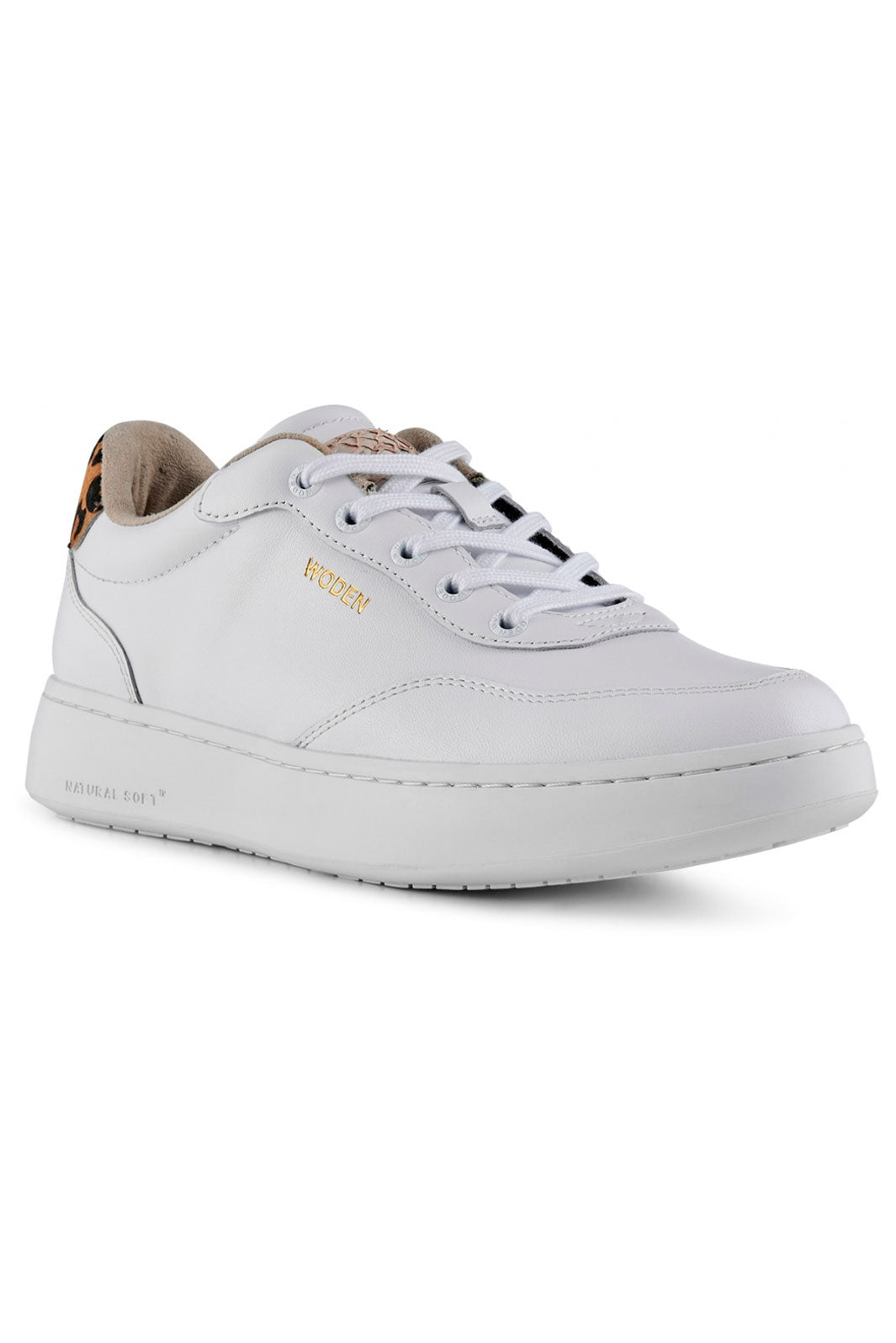 Woden - Evelyn Leather - 300 Bright White