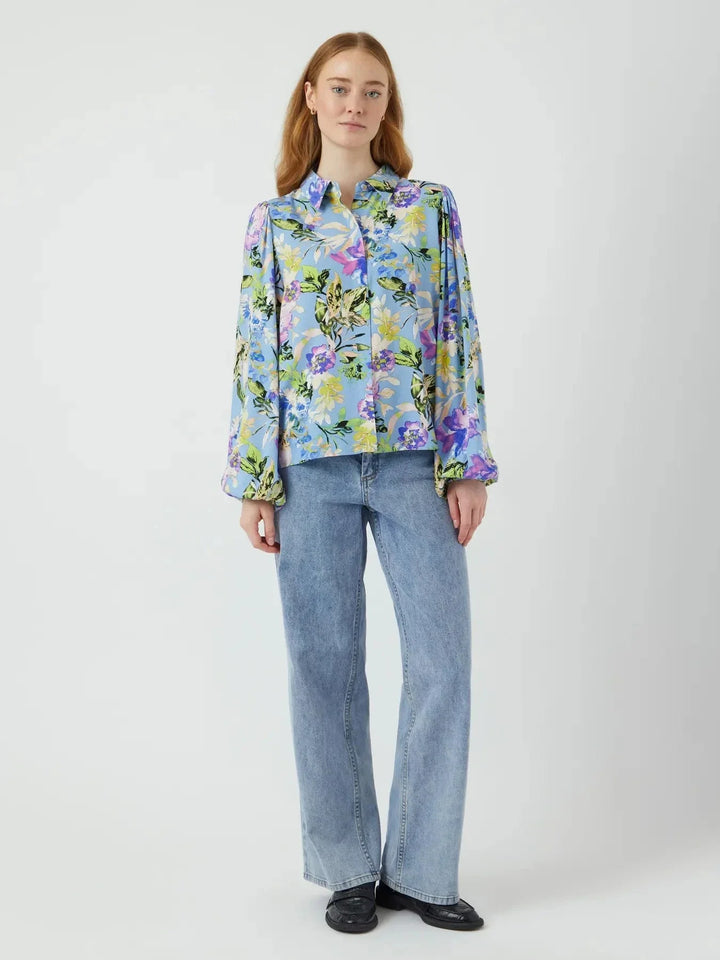 YAS - Yasasina Ls Shirt - 4658667 Clear Sky Alicca Skjorter 