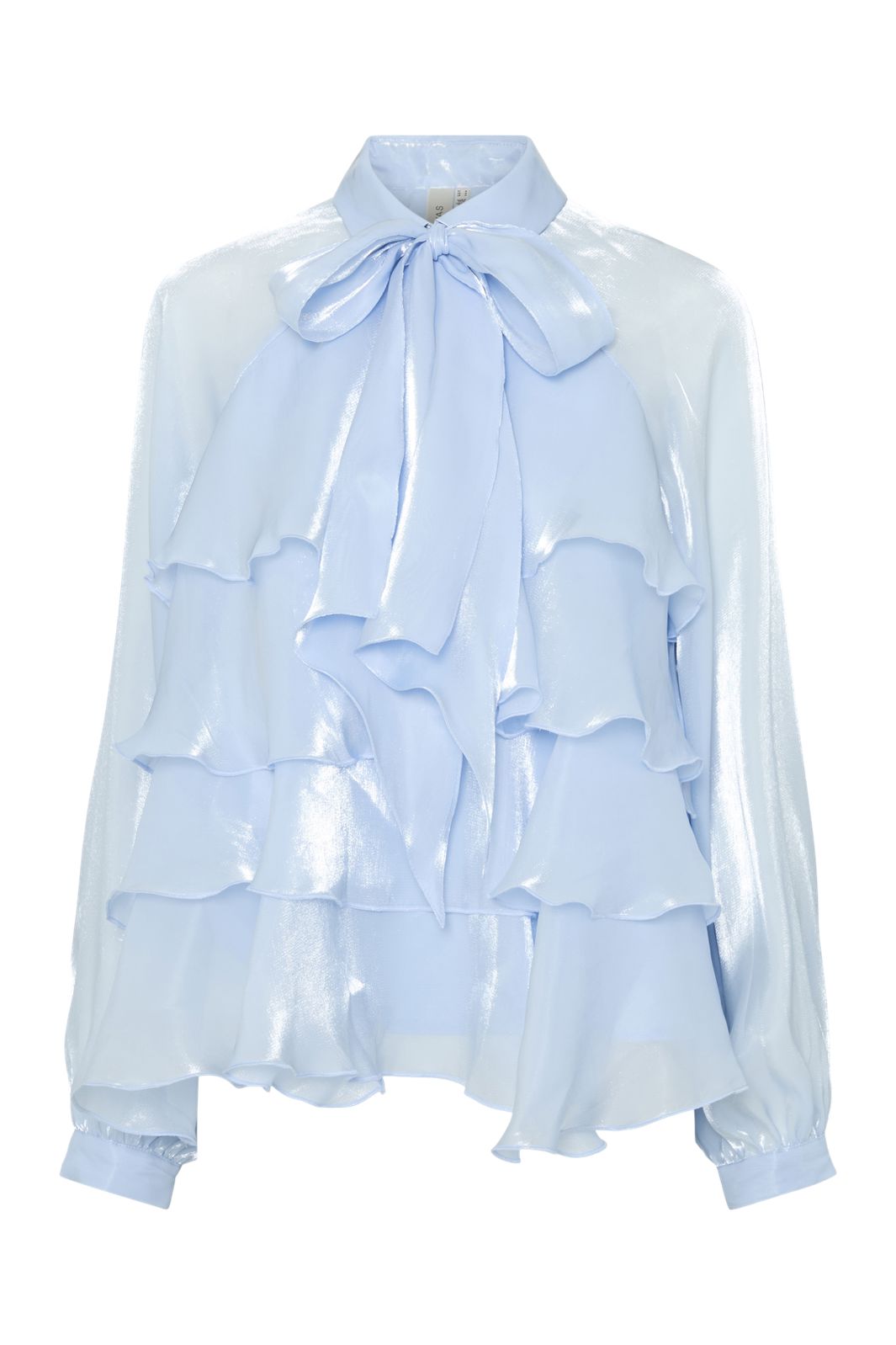 Y.A.S - Yaseloise Ls Shiny Top - 4673891 Vista Blue
