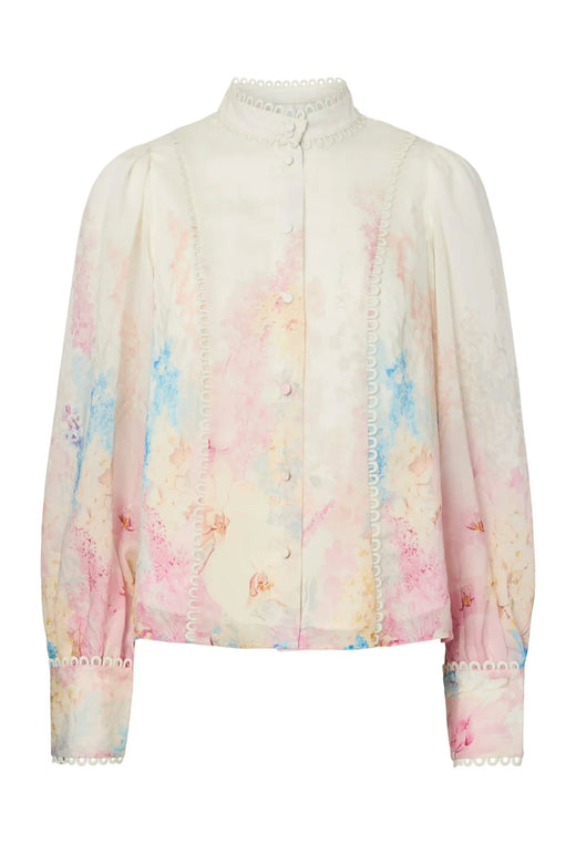 YAS - Yasflorence Ls Shirt - 4965249 Pristine Florence Aop Skjorter 