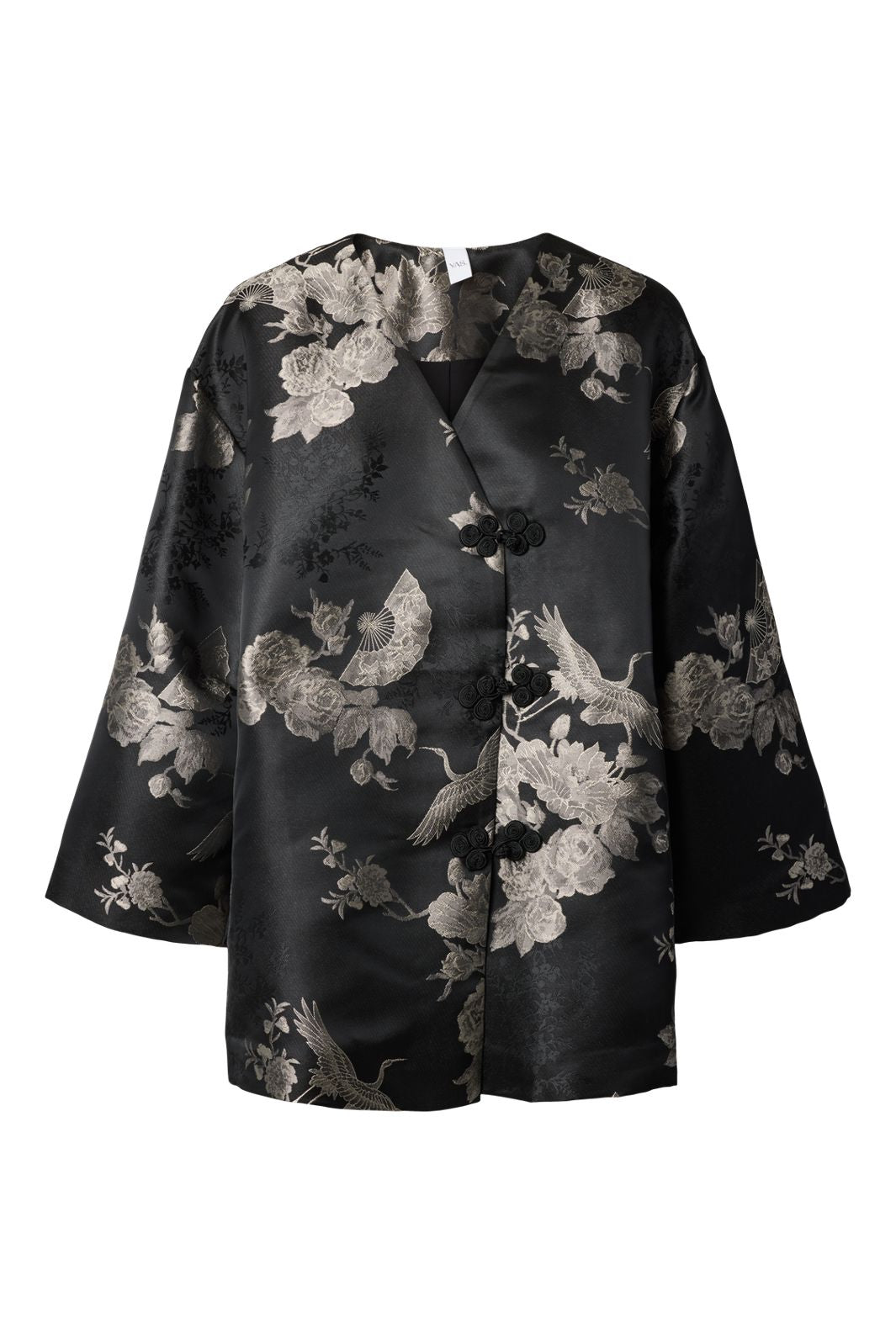 YAS - Yasjade 7/8 Kimono Jacket - 5227530 Black Jade Print