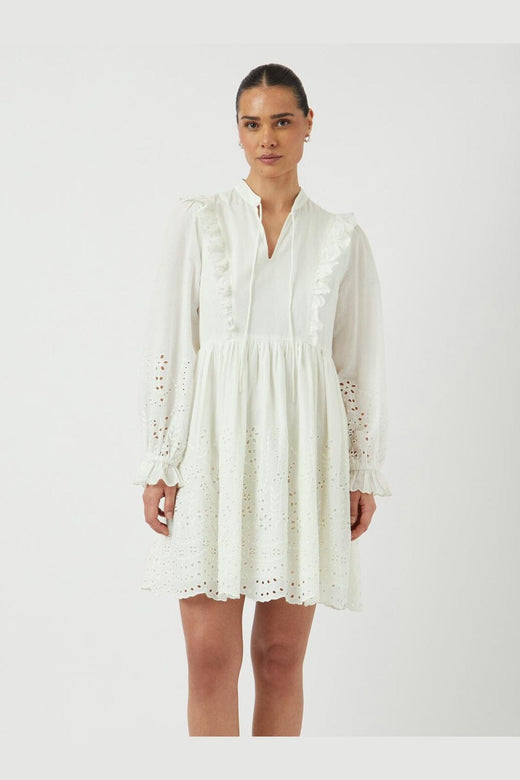 YAS - Yasluma Ls Dress - 4659224 Star White