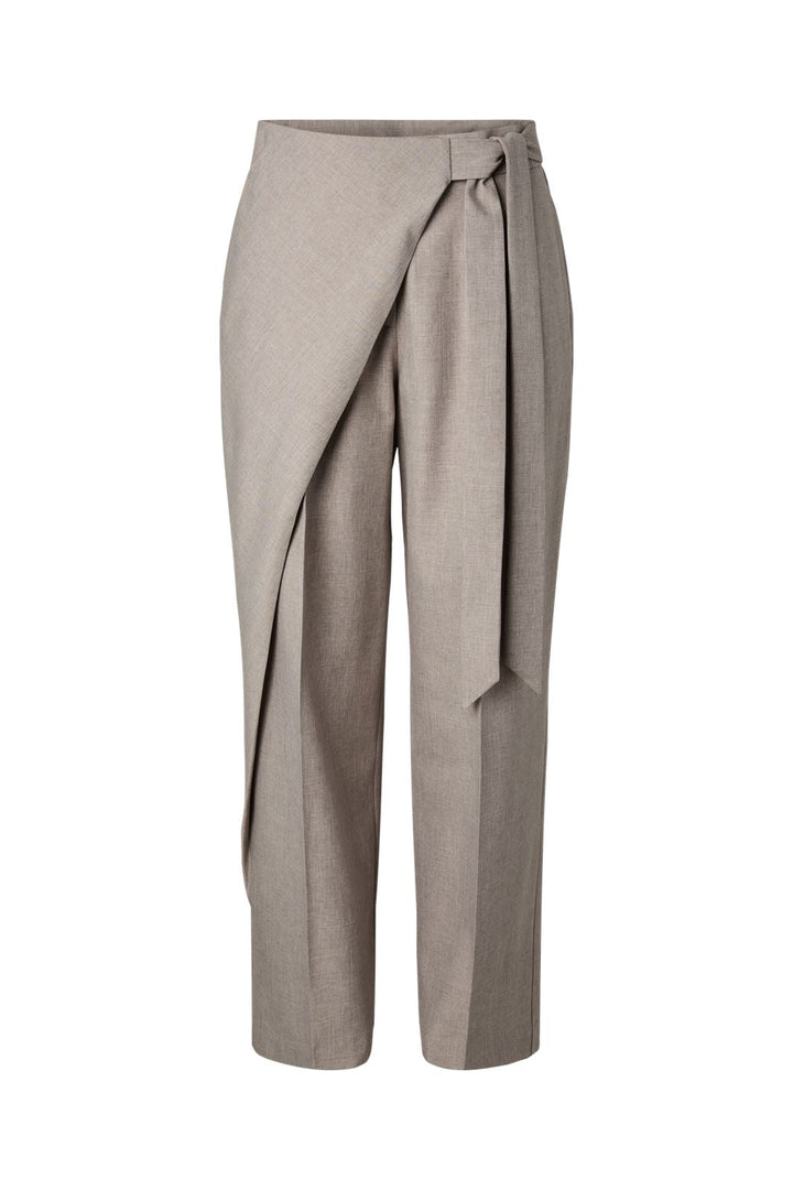 YAS - Yasmalino Wrap Pant - 5167120 Medium Grey Melange