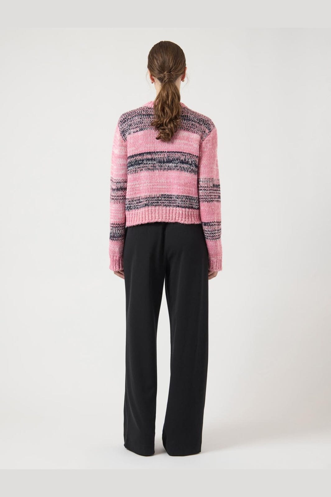 YAS - Yasmayla Ls Knit Cardigan - 4946183 Moonlite Mauve Mayla Stripes