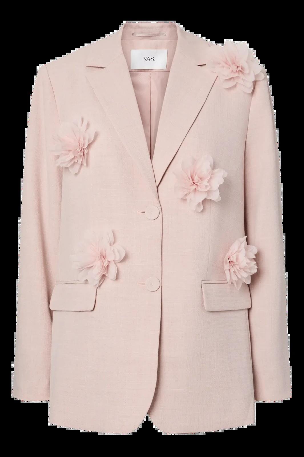 Y.A.S - Yasmimi Ls Flower Blazer - 5014905 Rose Smoke Blazere 