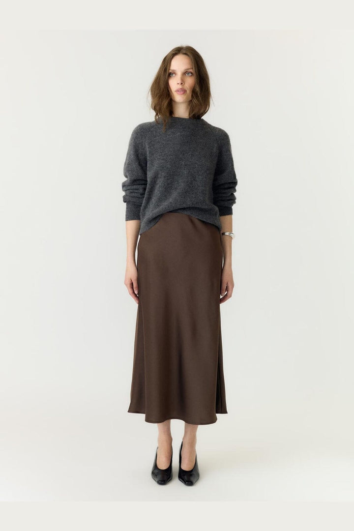YAS - Yaspella Midi Skirt - 4961525 Chocolate Brown