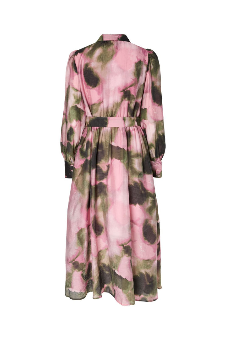 YAS - Yasrinaro Ls Long Shirt Dress - 4994253 Almond Blossom Rinaro Print