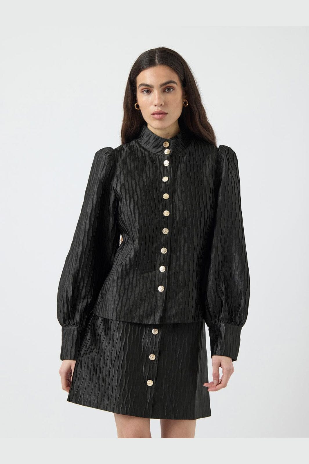 Y.A.S - Yasripple Ls Shirt - 4608468 Black