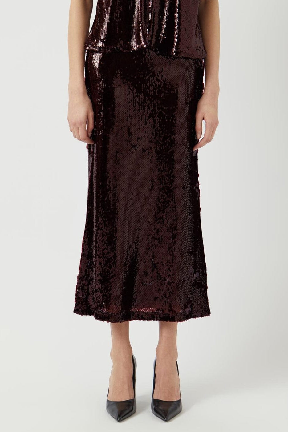 YAS - Yasroyalina Hmw Sequin Ankle Skirt -Show - 4845878 Port Royale W Sequins