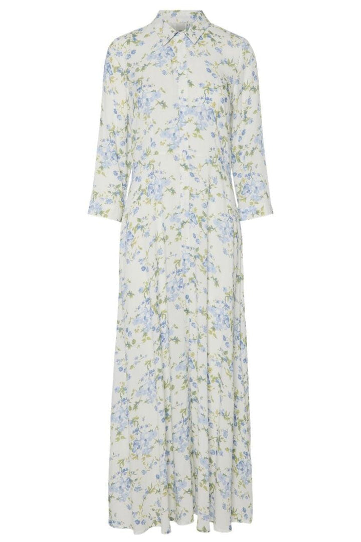 YAS - Yassavanna Long Shirt Dress - 4745084 Star White Sumelli Kjoler 