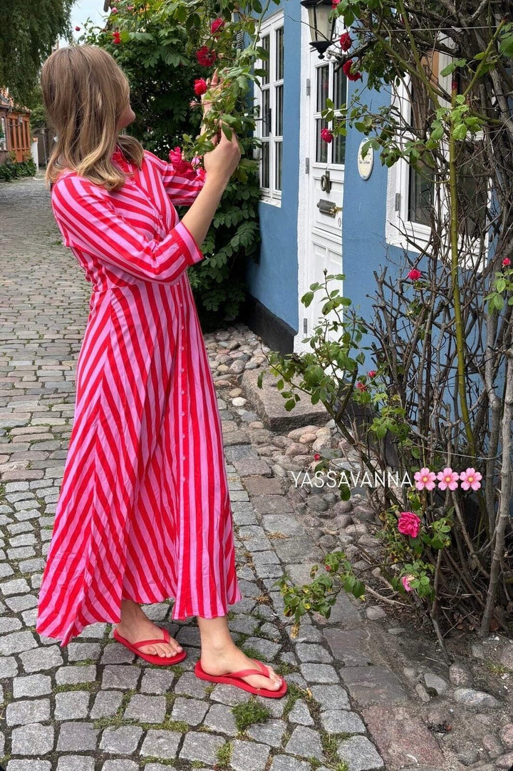 Y.A.S - Yassavanna Long Shirt Dress S. - Cyclamen BITTERSWEET Kjoler 