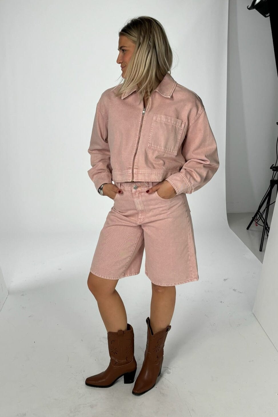 Y.A.S - Yassun Ls Crop Denim Jacket Fest - 4753931 Zephyr Jakker 