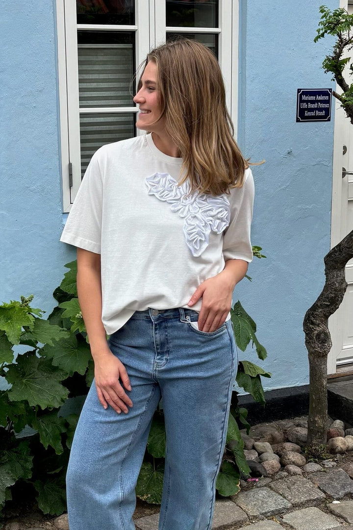YAS - Yasvisely Ss Tee - 4929740 Star White T-shirts 